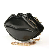Shiny Lips Crossbody Handbag