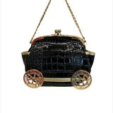 Carriage-Shaped Handbag