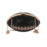 Rhinestone Football Handbag