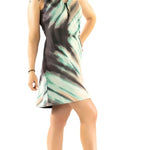 Wedge sandals with turquoise straps model
