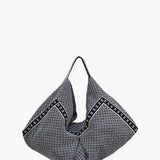 Black and white patterned bag alt view