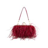 BC Bags Feather Evening Clutch Bag