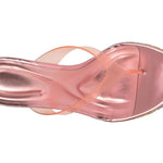 Raffi wedge sandal with colorful zigzag pattern from top
