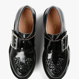 All Black Woven Solid Lugg Oxford I110