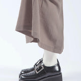 All Black Woven Solid Lugg Oxford I110