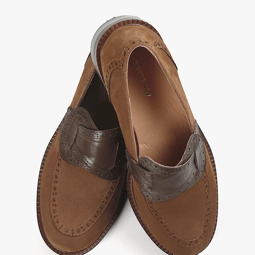 All Black Belted Kid Loafer I100