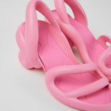 Pink high-heeled shoe pair