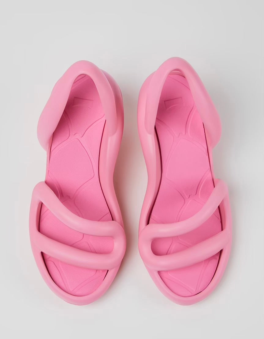 Pink high-heeled shoe top