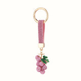 Rhinestone Grapes Keychain