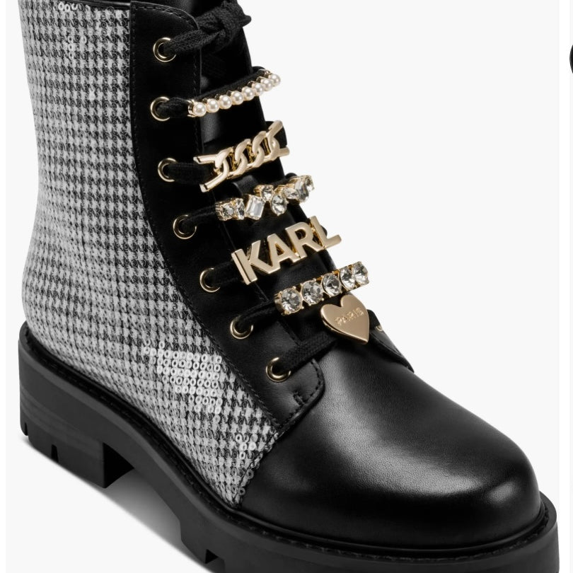 Karl Lagerfeld Mela Combat Bootie Q036