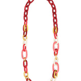 Zenzii Resin and Metal Oval Link Necklace