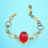 Ancient Bazaar Gold Plated Brass Bracelet
