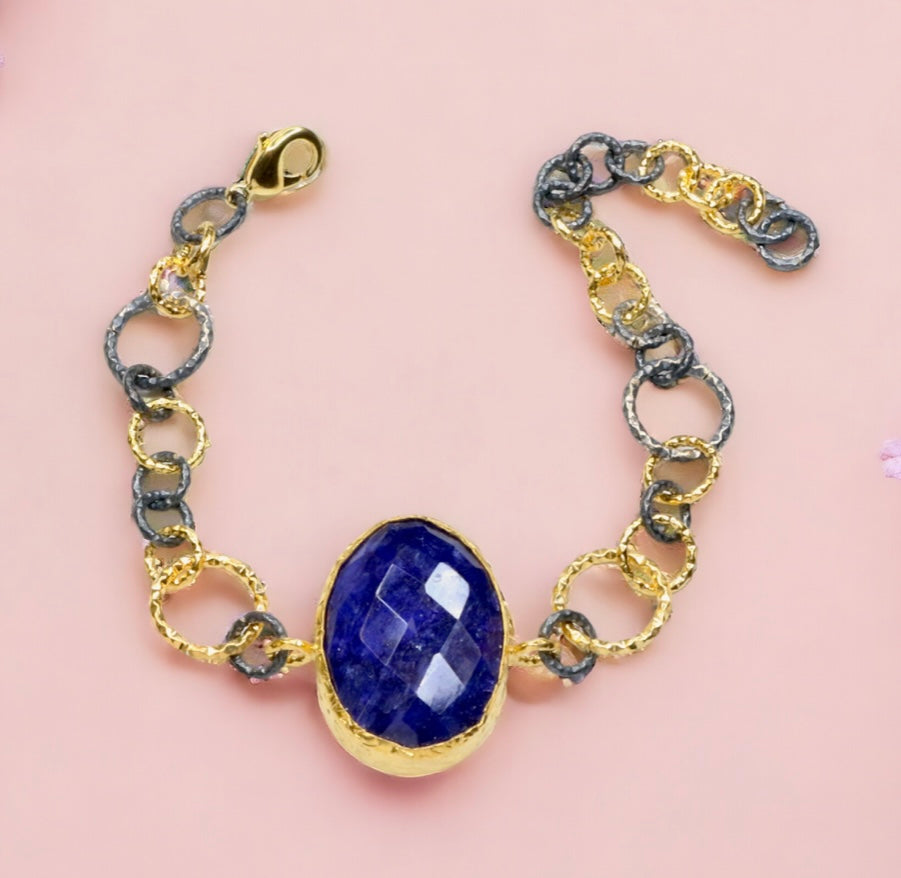 Ancient Bazaar Gold Plated Brass Bracelet