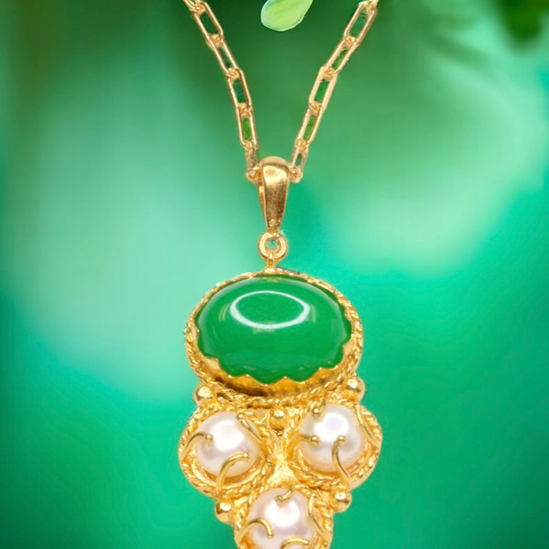 Ancient Bazaar Gold Plated Brass Necklace