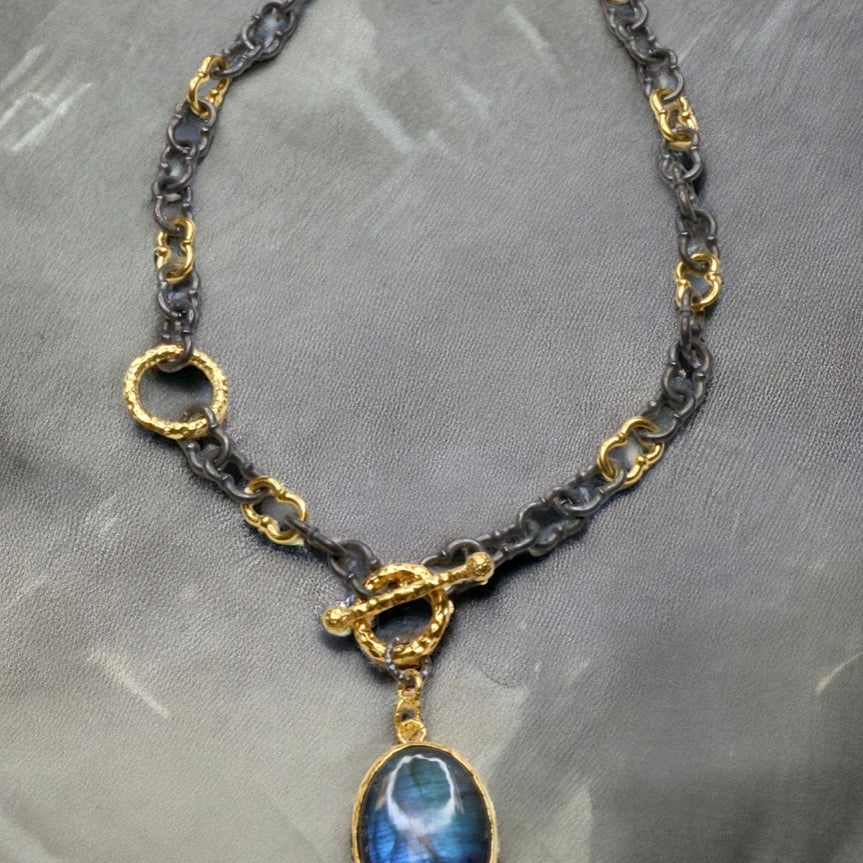Ancient Bazaar Gold Plated Brass Necklace