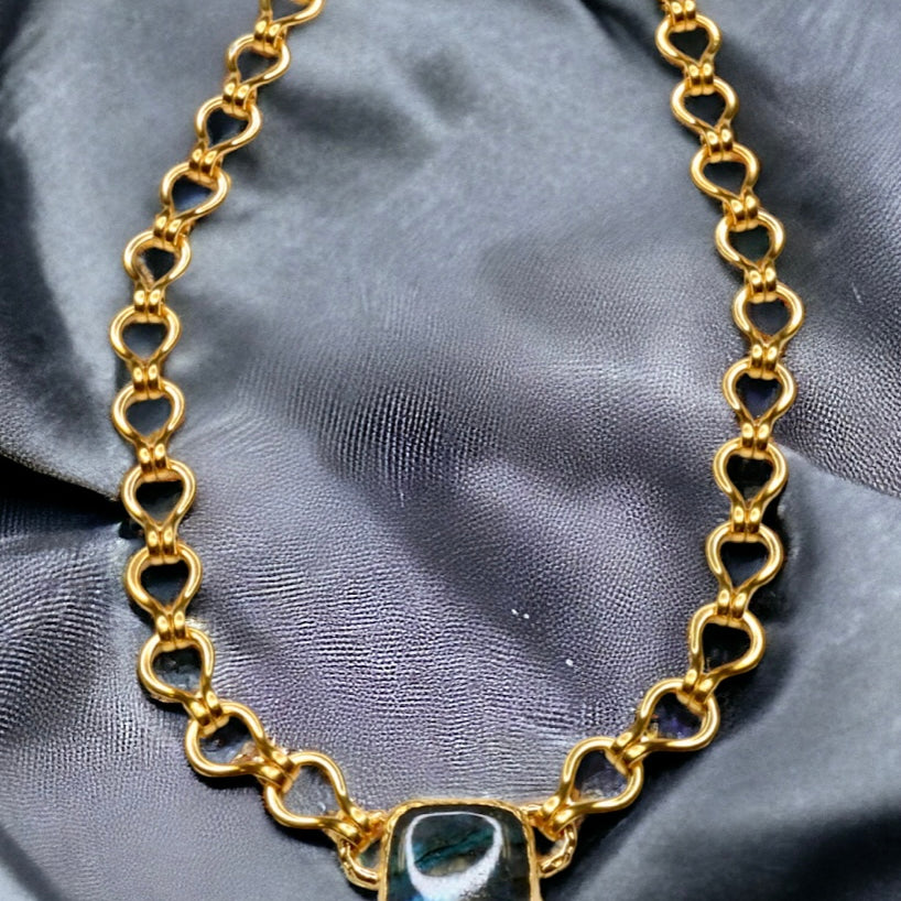 Ancient Bazaar Gold Plated Brass Necklace