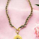 Ancient Bazaar Gold Plated Brass Necklace