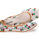 Fuchsia Cherry Mesh Flat R135