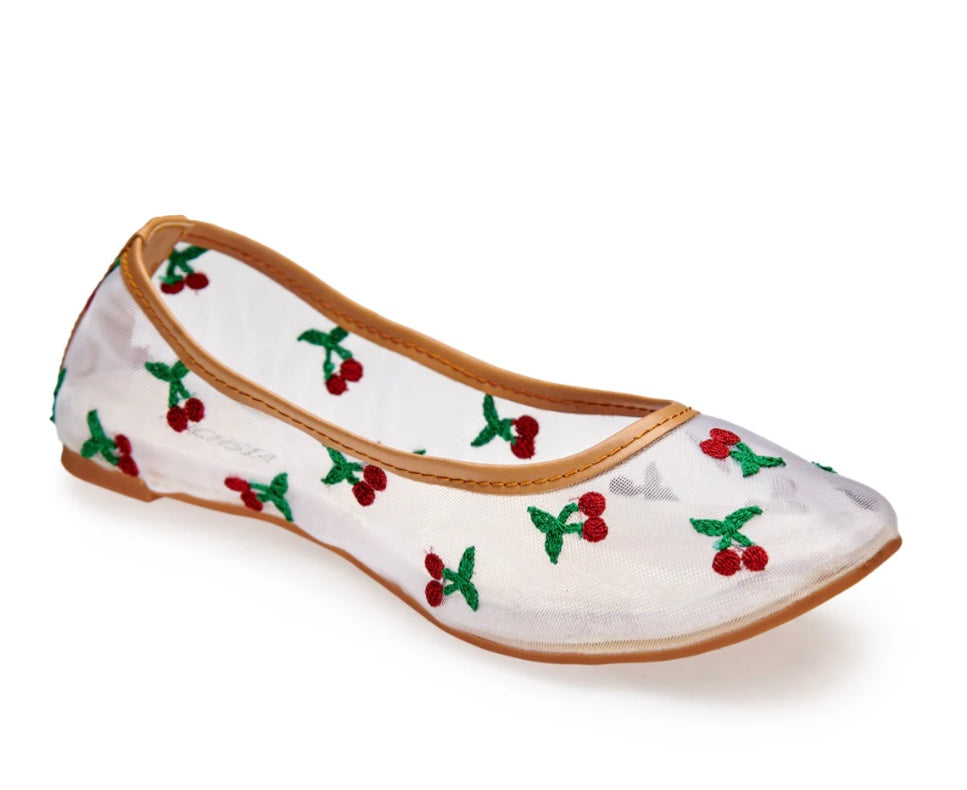 Fuchsia Cherry Mesh Flat R135