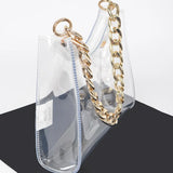 Big Chain Clear Handbag