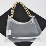 Big Chain Clear Handbag