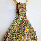 Hand-Crafted All-Beaded Zip Top Wristlet