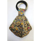 Hand-Crafted All-Beaded Zip Top Wristlet