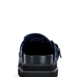 Azalea Wang Billie Denim Studded Platform Mules S044