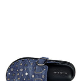 Azalea Wang Billie Denim Studded Platform Mules S044