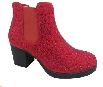 Atalina Rhinestone Ankle Boot S081