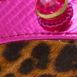 Multicolored sandal with leopard print sole design