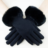 Faux Fur Cuff Gloves