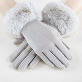 Faux Fur Cuff Gloves