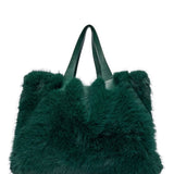 Confidante Emerald Faux Fur Handbag