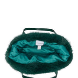 Confidante Emerald Faux Fur Handbag