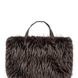 Confidante Brown Faux Fur Handbag