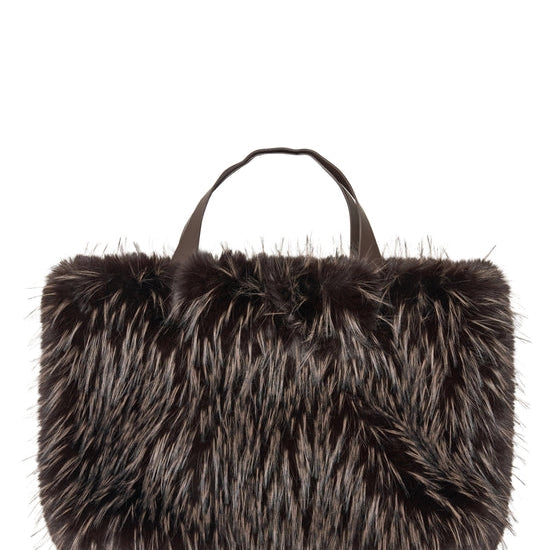 Confidante Brown Faux Fur Handbag