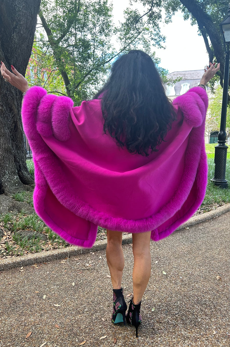 Diana Rosh Cashmere & Fox Cape