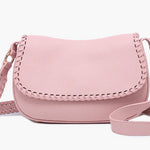 Pink crossbody bag close-up