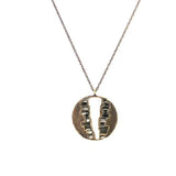 Gina Riley V Cut-Out Baguette Round Necklace 2158