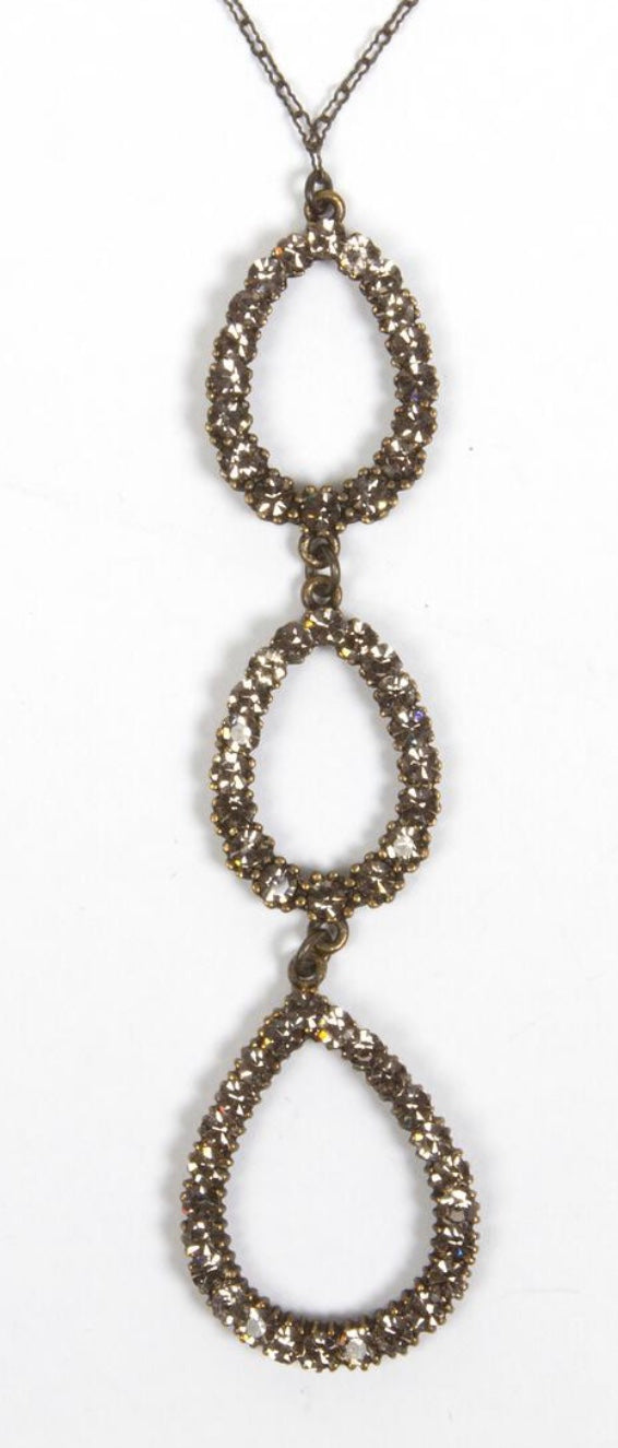 Gina Riley Descending Teardrop Necklace 1629