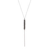 Gina Riley Crystal Stacked Necklace with Chain 2016