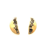 Gina Riley Raw Edge Baguette Post Earrings RR618