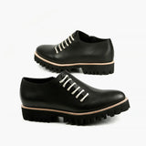 All Black Side Cord Loafer E046