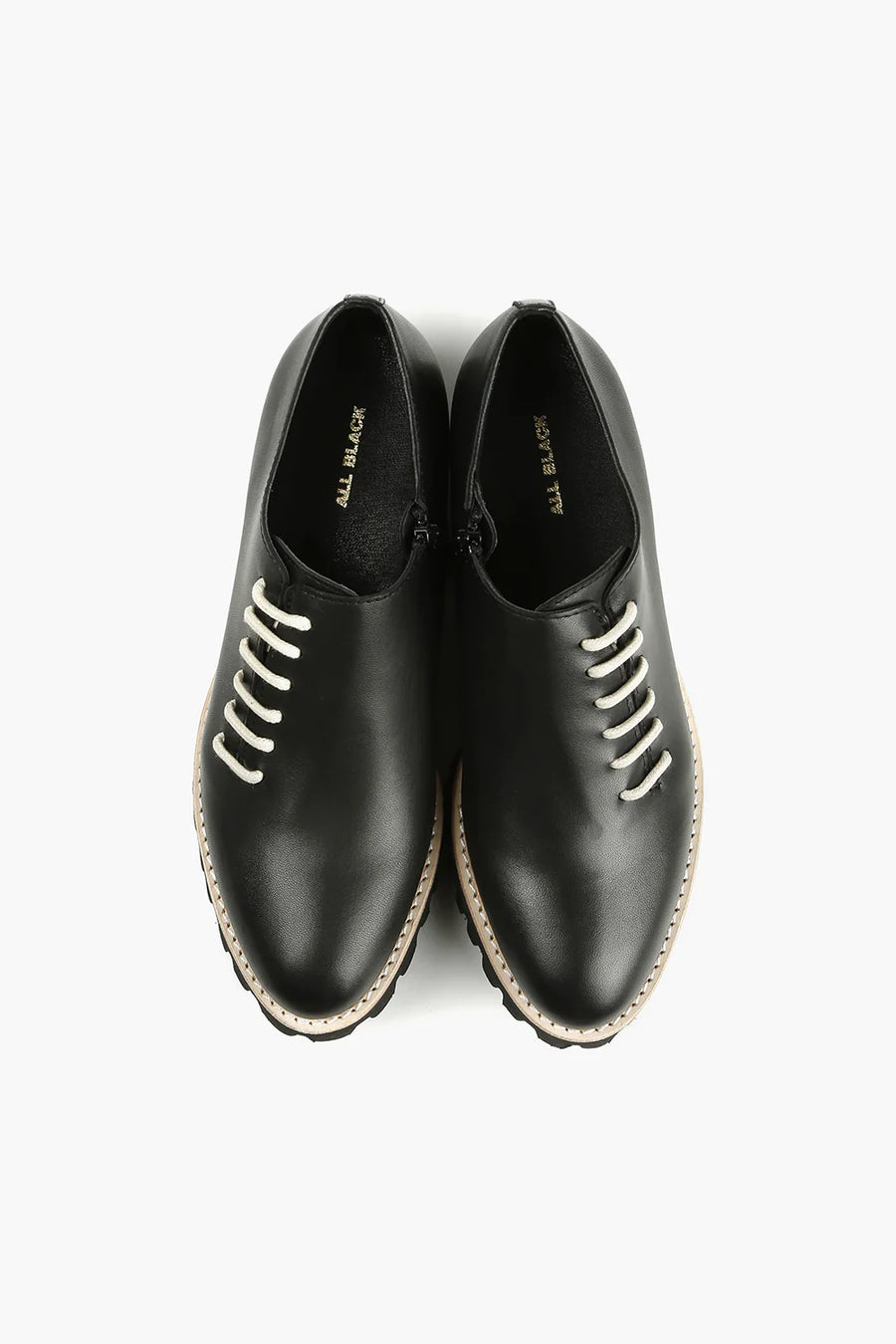 All Black Side Cord Loafer E046