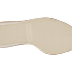 Beige shoe sole on a white background