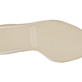Beige shoe sole on a white background