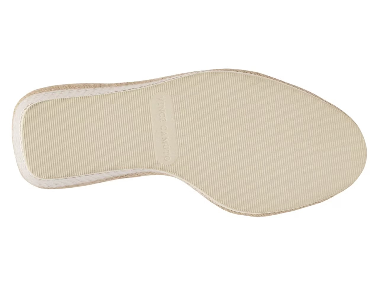 Beige shoe sole on a white background
