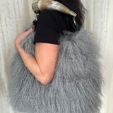 Tres Chic Mongolian Lamb Bag