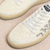 Beige sneaker with jewel embellishments pair 2